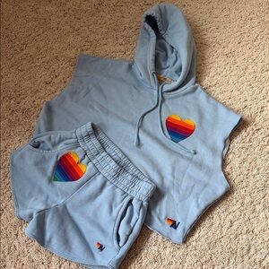 Aviator Nation Embroidered Rainbow Set Rare 🔥